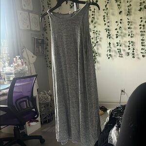 GAP Gray Asymmetrical Sheath Dress Sleeveless